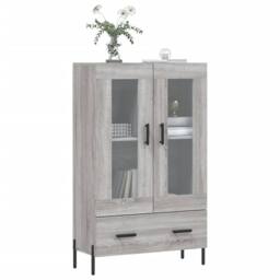 Berkfield Home Highboard Grey Sonoma 69.5x31x115 cm Engineered Wood - thumbnail 3