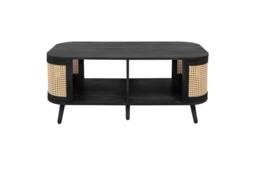 Birlea Rattan Coffee Table with Storage Curved Sark in Black - Size: 1 Pack - thumbnail 7