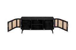 Birlea Rattan Coffee Table with Storage Curved Sark in Black - Size: 1 Pack - thumbnail 9