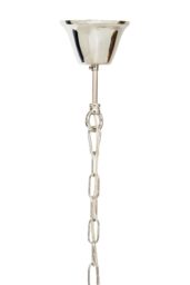 Orsina Pendant Light In Clear Acrylic & Chrome Finish, Globe-Shaped Traditional Chandelier With Round Cut Crystals in Silver - thumbnail 5