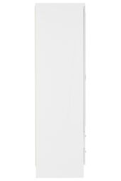 Seconique Nevada 6 Door 2 Drawer Mirrored Wardrobe in White - thumbnail 4