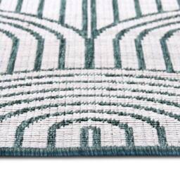 THE RUGS Flatweave Indoor Outdoor Reversible Rug Pangli Durable Polypropylene in Green - Size: 200 cm x 290 cm - thumbnail 5