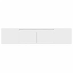 Berkfield Home TV Wall Cabinet with LED White 180x31x39.5 cm - thumbnail 6