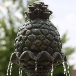 Primrose Regal Three Tier Garden Fountain Water Feature 3 Tiered Cascade 150cm in Light Grey - thumbnail 3