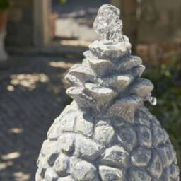 Primrose Regal Three Tier Garden Fountain Water Feature 3 Tiered Cascade 150cm in Light Grey - thumbnail 4