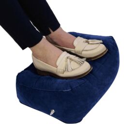 mysmartbuy Blue Inflatable Foot Cushion - Lightweight Portable Supportive Cushion for Resting Tired or Swollen Legs & Feet - 15 x 35 x 27cm - thumbnail 3