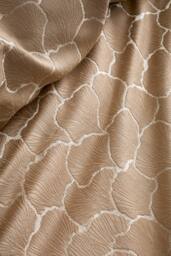 Soiree 'Ginko' Jacquard Woven Duvet Cover Set in Natural - Size: Double - thumbnail 3