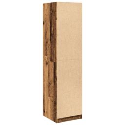 Berkfield Home Wardrobe Old Wood 50x50x200 cm Engineered Wood in Brown - Size: 50 x 50 x 200 cm - thumbnail 6