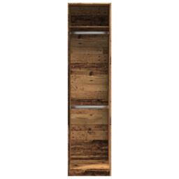 Berkfield Home Wardrobe Old Wood 50x50x200 cm Engineered Wood in Brown - Size: 50 x 50 x 200 cm - thumbnail 4