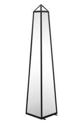 MirrorOutlet Black Metal Edged Mirrored Ornament (100CM X 20CM X 20CM) - Size: 1 Pack - thumbnail 3