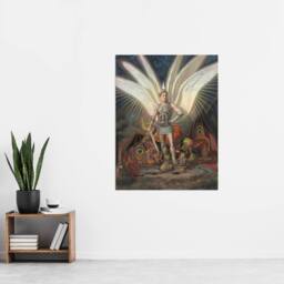 "Artery8 Wasastjerna Archangel Michael Defeating the Dragon Wall Art Print - Size: W12"" x H16""" - thumbnail 4