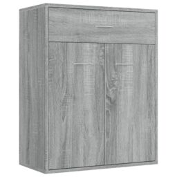 Berkfield Home Sideboard Grey Sonoma 60x30x75 cm Engineered Wood - Size: 60 x 30 x 75 cm - thumbnail 2