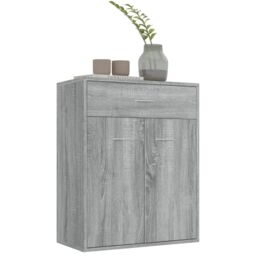 Berkfield Home Sideboard Grey Sonoma 60x30x75 cm Engineered Wood - Size: 60 x 30 x 75 cm - thumbnail 4