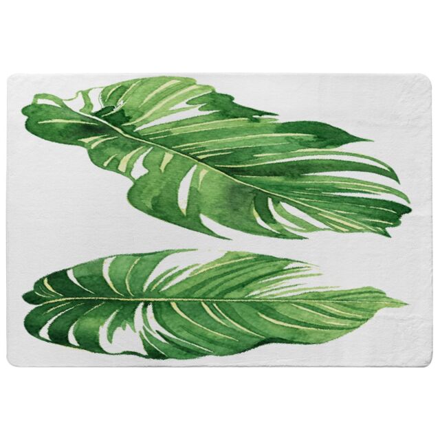 Benjamin Tate Design Twin Botanical Leaves Designer Rug in Natural - Size: Large - image 1