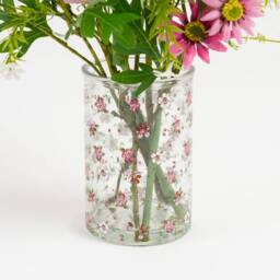Scottish Everlastings Ltd 45cm Meadow Mix Floral in Glass Vase - thumbnail 2
