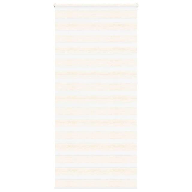 Berkfield Home Zebra Blind Marble Beige 95x230 cm Fabric Width 90.9 cm Polyester - image 1