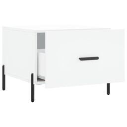 Berkfield Home Coffee Table White 50x50x40 cm Engineered Wood - Size: 50 x 50 x 40 cm - thumbnail 6