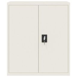 Berkfield Home File Cabinet White 90x40x105 cm Steel - Size: 90 x 40 x 105 cm - thumbnail 3