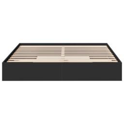 Berkfield Home Bed Frame with Drawers without Mattress Black 200x200 cm - thumbnail 4