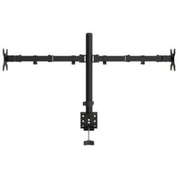 Berkfield Home Dual Monitor Stand Black Steel VESA 75/100 mm - thumbnail 5
