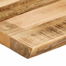 Berkfield Home Table Top Live Edge 100x40x3.8 cm Solid Wood Rough Mango in Brown - thumbnail 6