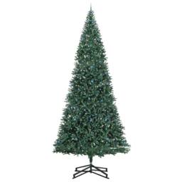 Berkfield Home Artificial Pre-lit Christmas Tree with Ball Set Green 500 cm - thumbnail 3