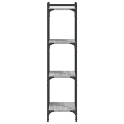 Berkfield Home Bookcase 4-Tier Grey Sonoma 40x30x120 cm Engineered Wood - Size: 40 x 30 x 120 cm - thumbnail 5