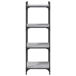 Berkfield Home Bookcase 4-Tier Grey Sonoma 40x30x120 cm Engineered Wood - Size: 40 x 30 x 120 cm - thumbnail 4