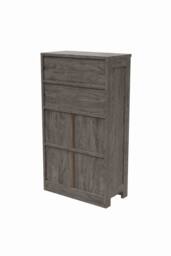 Living and Home Wooden Sideboard Storage Cabinet in Grey - thumbnail 7