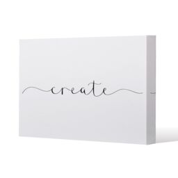 Benjamin Tate Design Text Create (Canvas Print) / 152 x 101 x 4cm in Natural - Size: 152 x 101 x 4 cm - thumbnail 1