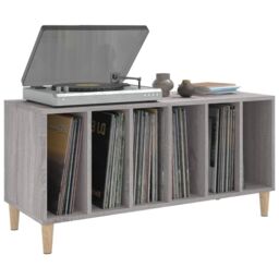 Berkfield Home Record Cabinet Grey Sonoma 100x38x48 cm Engineered Wood - Size: 100 x 38 x 48 cm - thumbnail 4