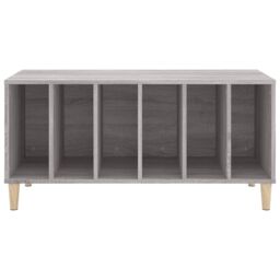 Berkfield Home Record Cabinet Grey Sonoma 100x38x48 cm Engineered Wood - Size: 100 x 38 x 48 cm - thumbnail 5