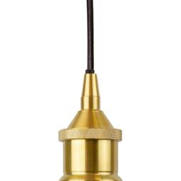 SE Home Duck Egg Blue Small Trinity Metal Pendant Light - Polished Brass - thumbnail 2