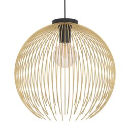 Eglo Venezuela Gold Steel Pendant Light in Black - thumbnail 3