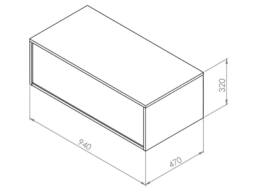 Vente-unique Wall-Hung Vanity Unit - Light Natural - 94 Cm - TEANA II in Light Oak - thumbnail 6