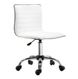 STILVORA Office Chair with Adjustable Height in White - thumbnail 3