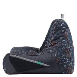 icon Meta Gaming Childrens Bean Bag Recliner in Grey - Size: Small - thumbnail 5