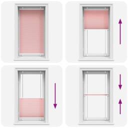 Berkfield Home Pleated Blind Pink 75x150 cm Fabric Width 74.4 cm Polyester - thumbnail 7