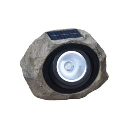 Leaper Solar Powered Outdoor Patio Simulated Stone Decorative Lights in Grey - thumbnail 3