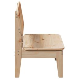 Berkfield Home Garden Chairs 2 pcs 60x52.5x72 cm Solid Wood Pine in Brown - thumbnail 5