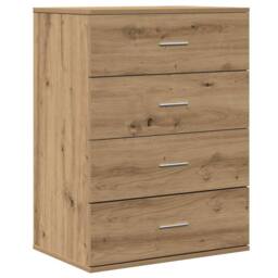 Berkfield Home Sideboard with Drawer with Storage Artisan oak Engineered wood in Brown - thumbnail 1