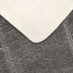 Velosso Mayfair Microfibre Cashmere Feel Bathmat - Antislip in Grey - Size: Small - thumbnail 3