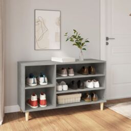 Berkfield Home Shoe Cabinet Concrete Grey 102x36x60 cm Engineered Wood - Size: 102 x 36 x 60 cm