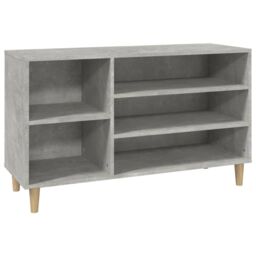 Berkfield Home Shoe Cabinet Concrete Grey 102x36x60 cm Engineered Wood - Size: 102 x 36 x 60 cm - thumbnail 2