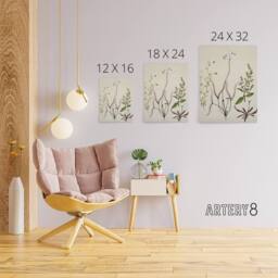 "Artery8 New Zealand Drosera Arcturi Plant Flowers Featon Canvas Wall Art Print in Beige - Size: W12"" x H16""" - thumbnail 4