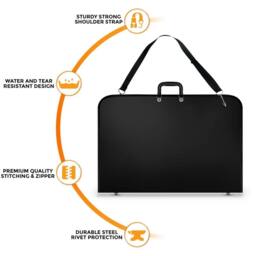 Kelvenix A2-Water Proof Black Portfolio Case Design - Size: 500mm - thumbnail 3