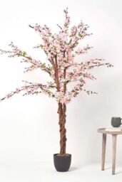 Homescapes Artificial Blossom Tree with Light Pink Silk Flowers - 5 Feet - thumbnail 6