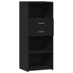 Berkfield Home Highboard Black 50x42.5x124 cm Engineered Wood - thumbnail 2
