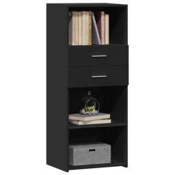 Berkfield Home Highboard Black 50x42.5x124 cm Engineered Wood - thumbnail 3