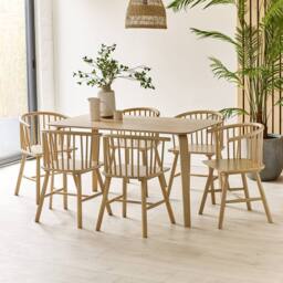 Cheshire Redwood Premium Oak Dining Chairs - Set of 2 in Light Oak - thumbnail 6